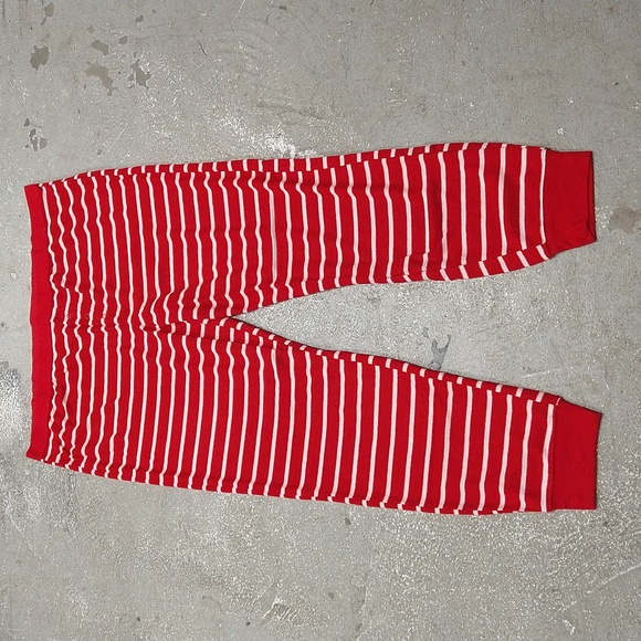 NEW! Men's Striped Matching Family Thermal Pajama PJ Pants, Red & White XXL TALL - Picture 2 of 13